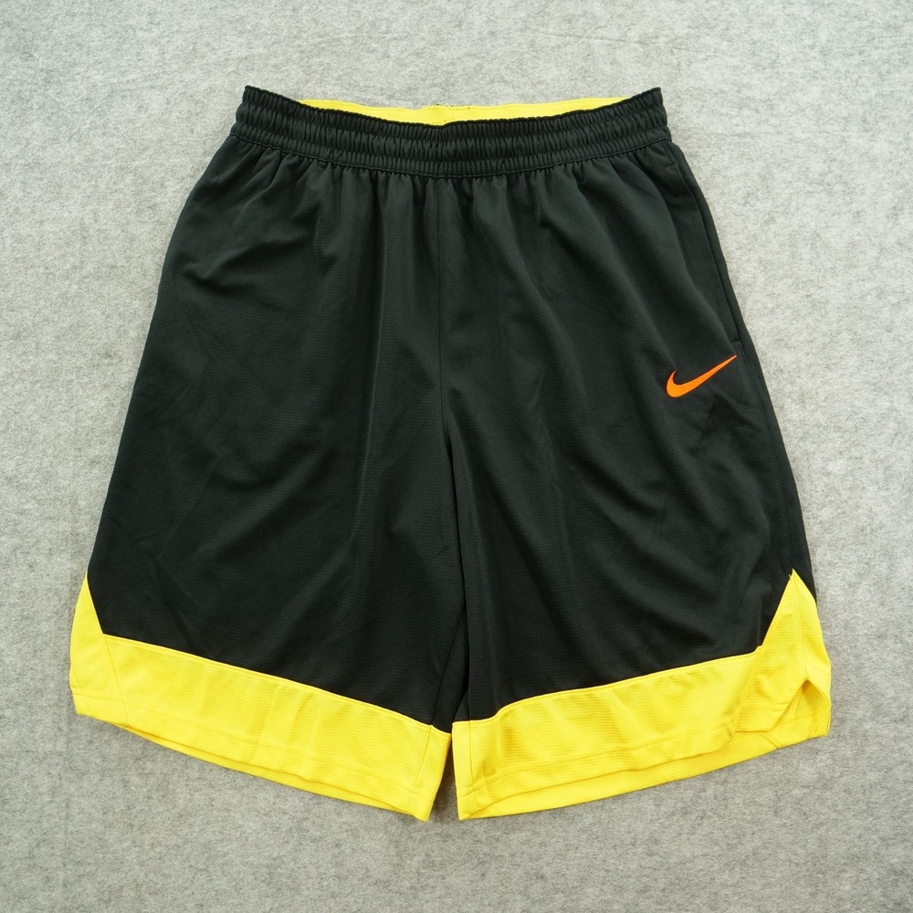 Nike Shorts Mens Extra Large Black Basketball Elastic Waist Logo Active